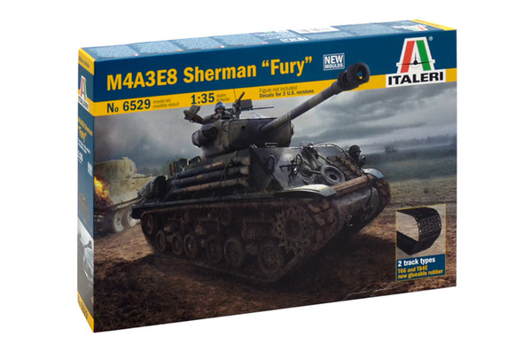 [ ITA-6529 ] Italeri M4A3E8 Sherman "Fury" 1/35