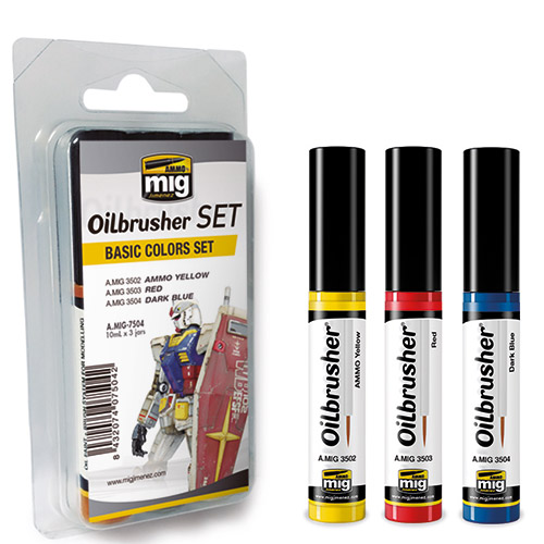 [ MIG7504 ] oilbrusher set: basic colors set