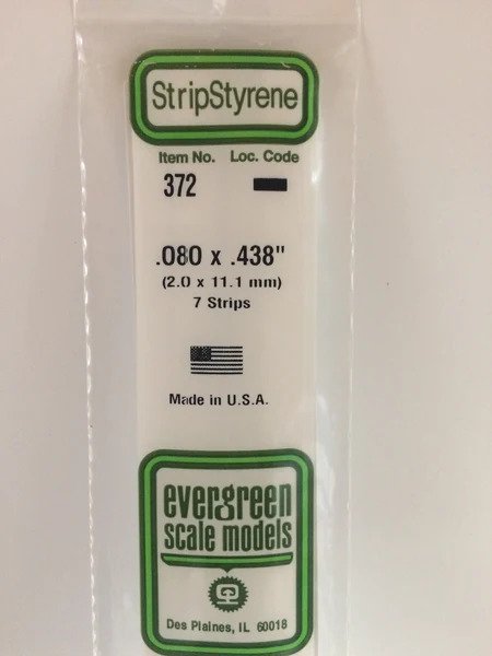 [ EG372 ] Evergreen EG strip 2,0 x 11,1 x 610 mm ( 7s.)
