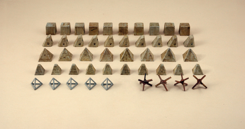 [ ITA-6147S ] Italeri Anti tank obstacles 1/72