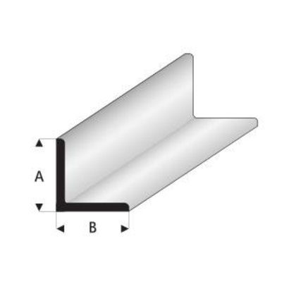 [ RA416-53 ] Raboesch PLASTIC L profiel 2.5x2.5 mm 1 meter