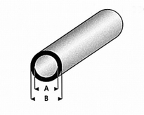 [ RA419-62 ] Raboesch PLASTIC RONDE BUIS 8.0X6.0 mm 1 meter