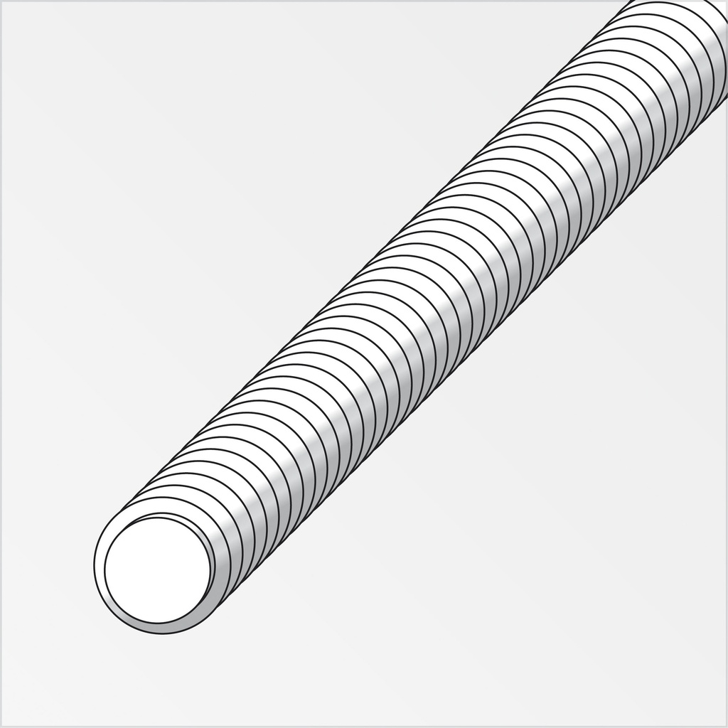 [ REM40769 ]  draadstang / tiege gegalvaniseerd staal  m5   1 meter