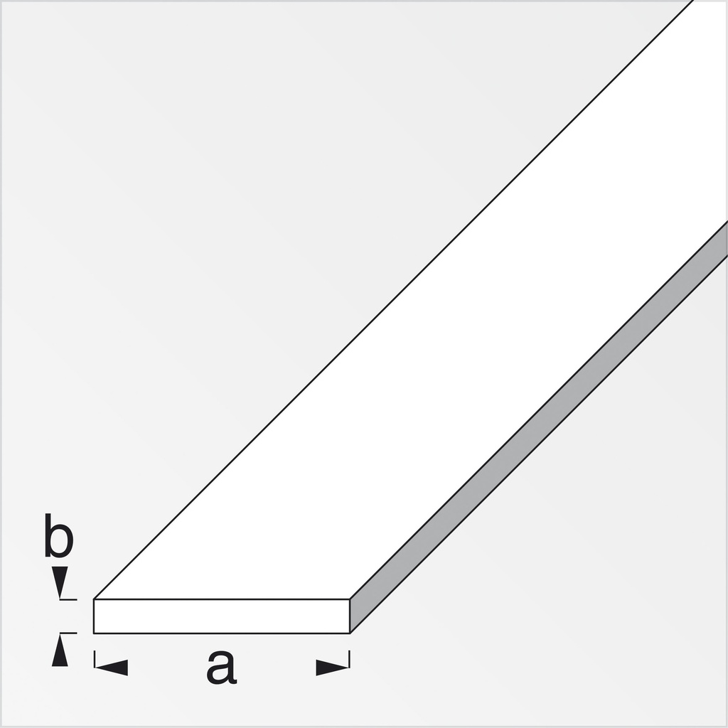 [ REM40775 ] 34451 Platte staaf 2x16mm  getrokken staal  1 meter