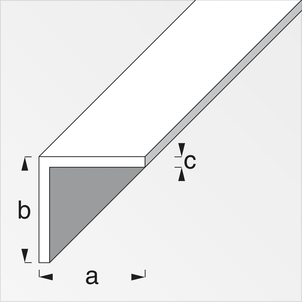 [ REM40782 ]  34361 L profiel  staal 15x15mm 1 meter