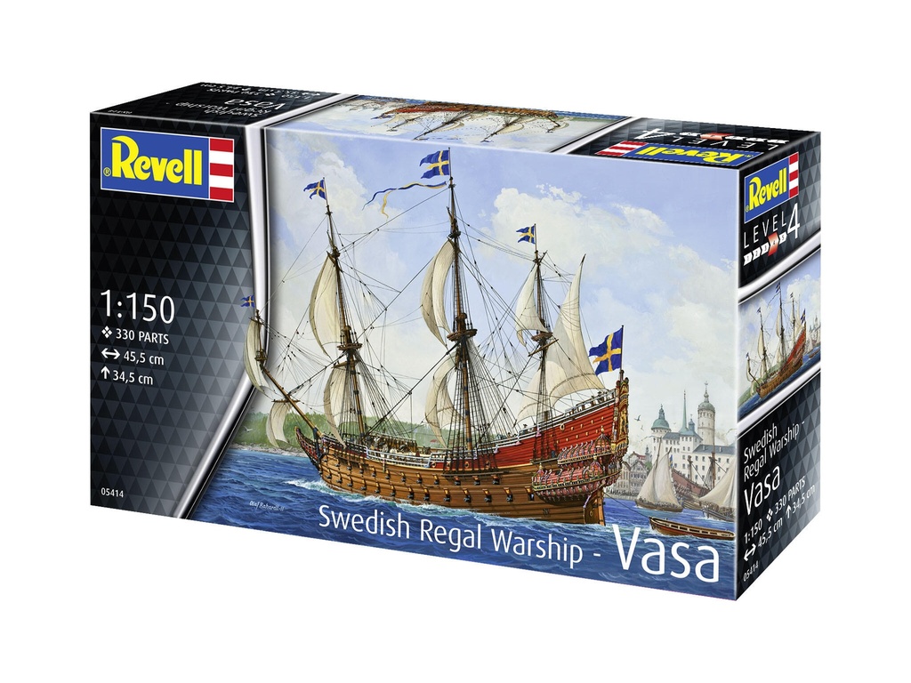 [ RE05414 ] Revell Swedish Regal Warship - VASA 1/150