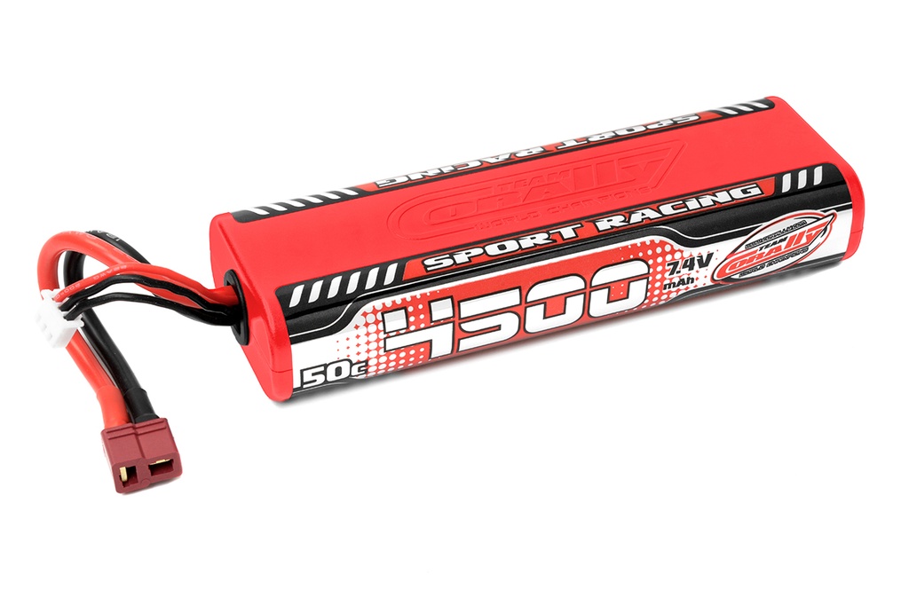 [ PROC-49440 ] Team corally sport racing 50c 4500Mah 7.4v round 2s stick t-plug