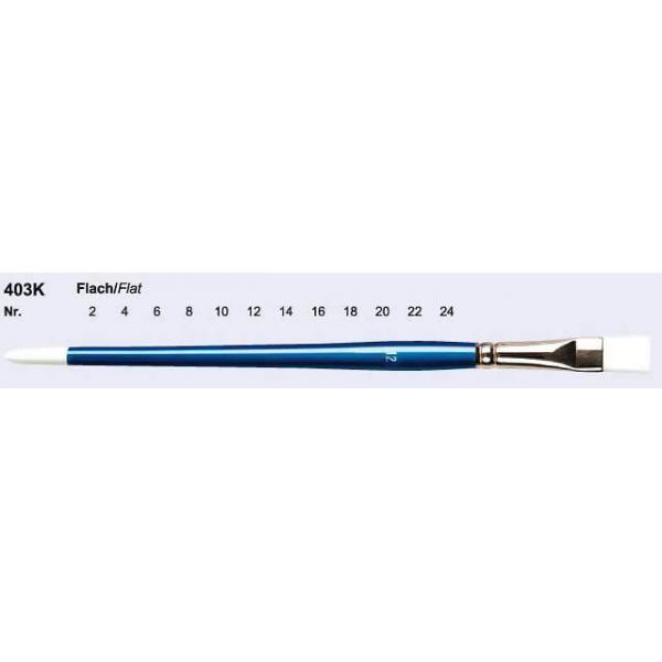 [ PENSEELBLBR18 ] Leonhardy 403K syntetisch haar penseel, rond handvat (1st)