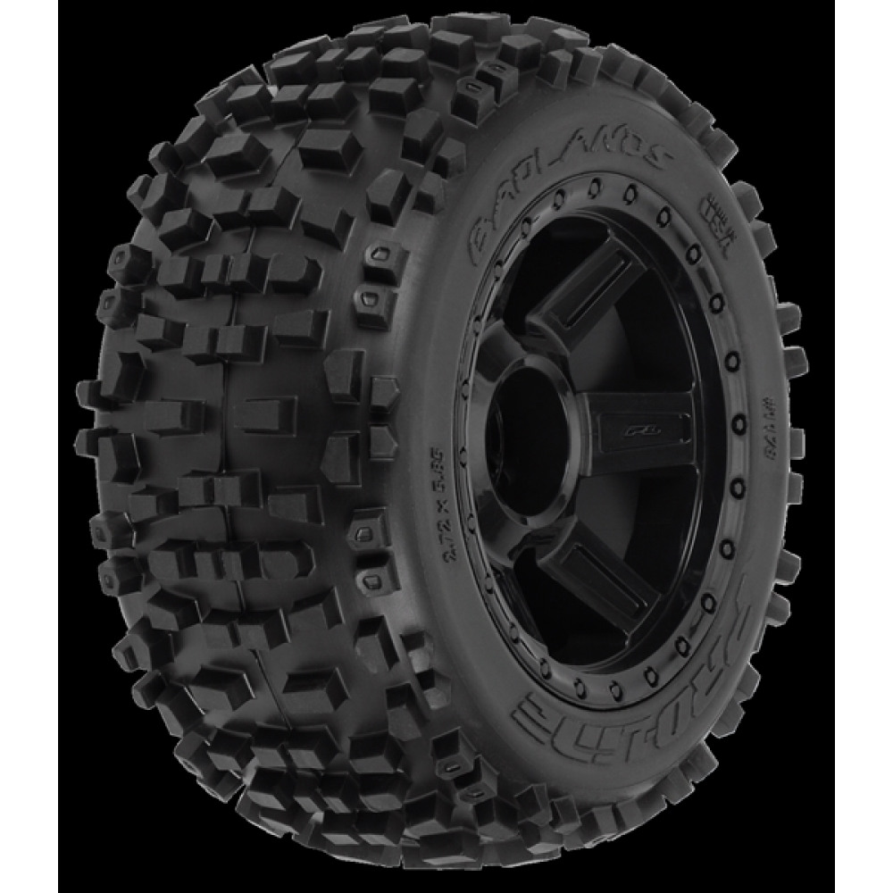 [ PR1178-11 ] 3.8" badlands mounted on desperado black 1/2" offset 17mm front & rear