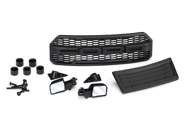 [ TRX-5828 ] Traxxas body accessories kit, 2017 raptor (grill, hood)-TRX5828 