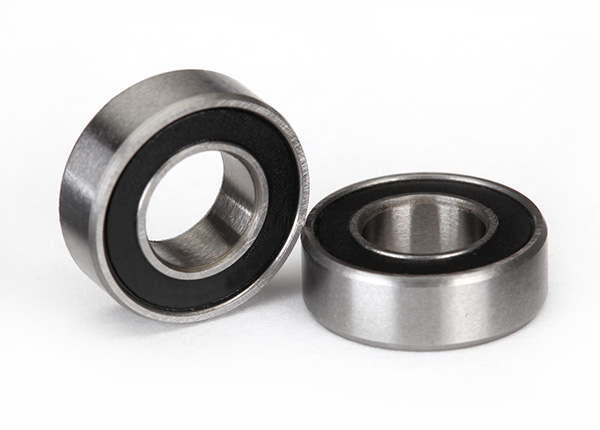 [ TRX-5117A ] Traxxas Ball bearings black rubber sealed (6x12x4) 2 stuks-TRX5117A