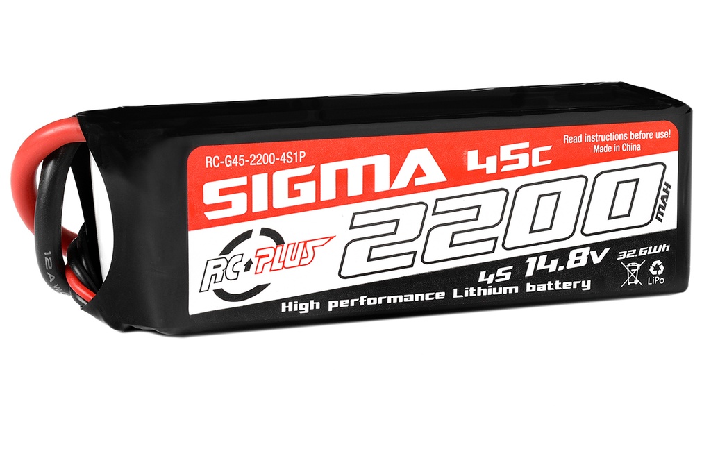 [ RC-G45-2200-4S1P ] Lipo batterij 14.8V 2200Mah 45C