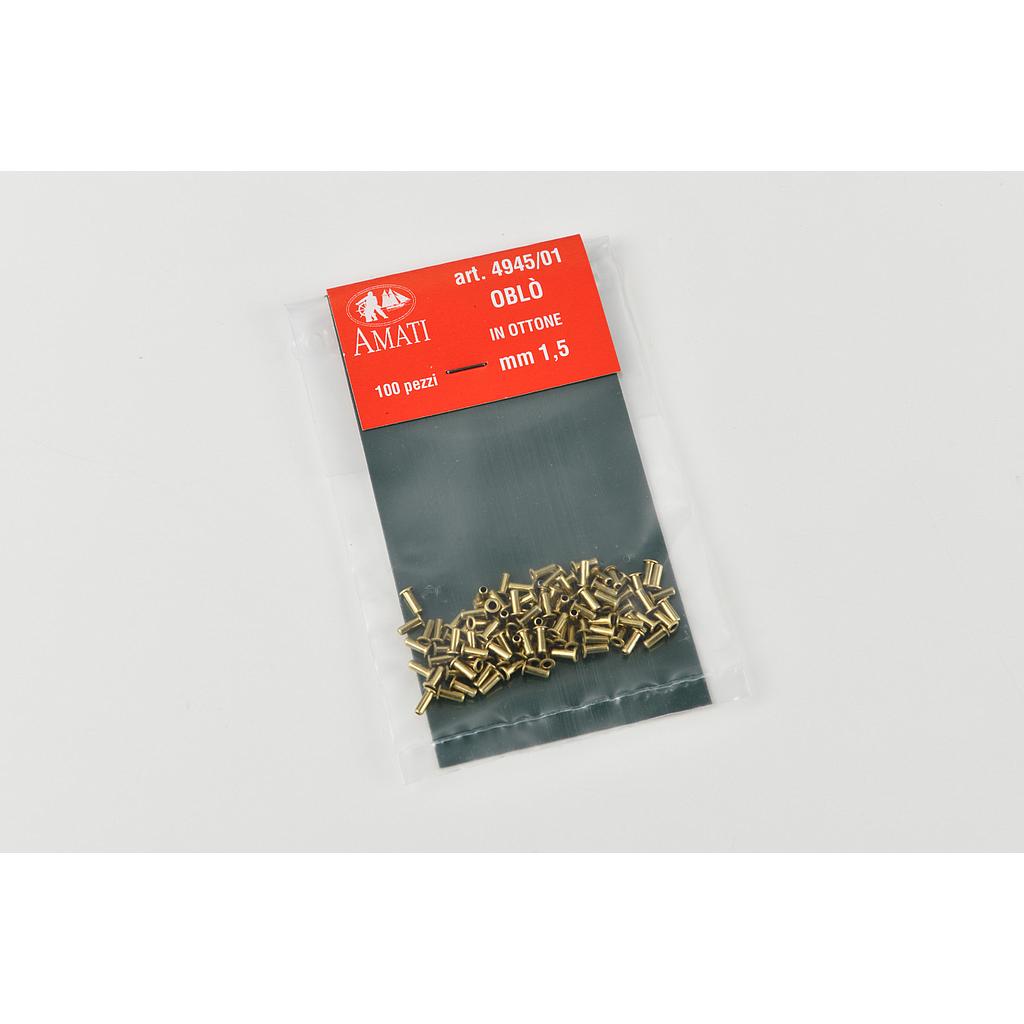 [ AMA4945/01 ] Amati  hublots en laiton 1.5 mm 100pcs