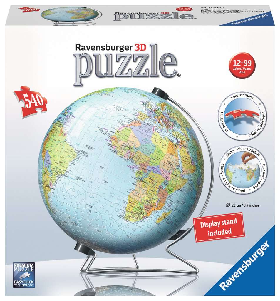 [ RAV123467 ] Ravensburger 3D puzzel De Aarde Engelstalig (550 stukjes)