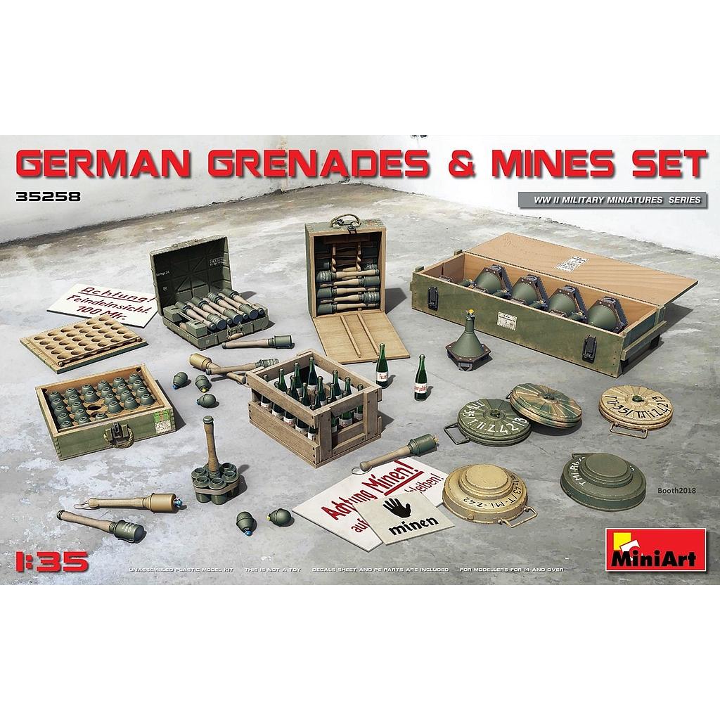 [ MINIART35258 ] German grenades & mines set 1/35