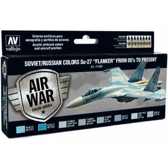 [ VAL71602 ] Vallejo Soviet/russian colors su-27 "flanker" from 80's to present