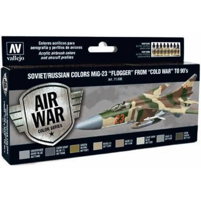 [ VAL71606 ] Vallejo Soviet/russian colors mig-23 "flogger" from "cold war" to 90's