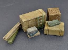 [ MINIART35581 ] Miniart Wooden boxes &amp; crates  1/35