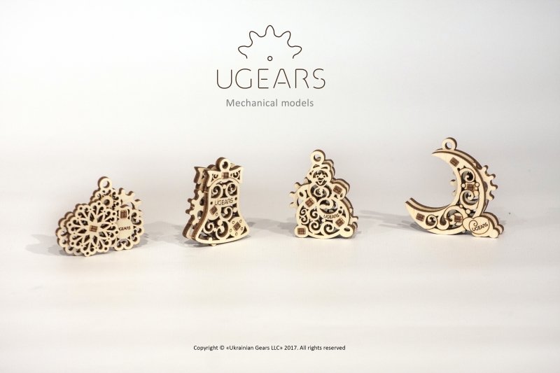 [ UGEARS4820184120709 ] U-fidgets Gearsmas