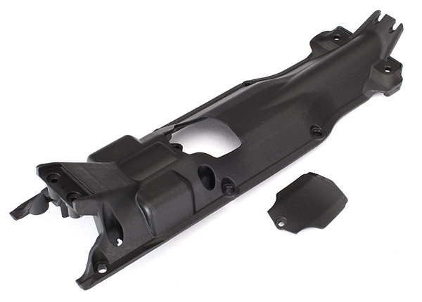 [ TRX-5637X ] Traxxas Skidplate, transmission, nylon (black)/cover-TRX5637X