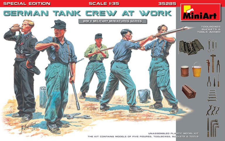 [ MINIART35285 ] German tank crew at work 1/35