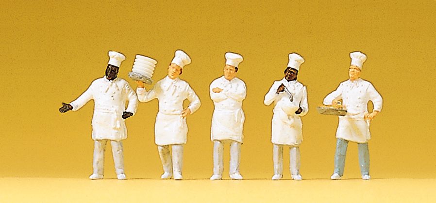 [ PRE10330 ] Preiser koks aan het buffet 1/87