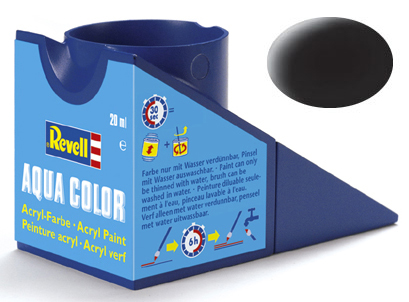 [ RE36108 ] Revell Aqua Zwart, mat 18ml
