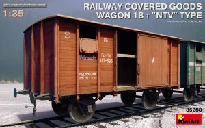 [ MINIART35288 ] Railway Covered Goods Wagon 18t. &quot;NTV&quot; Type