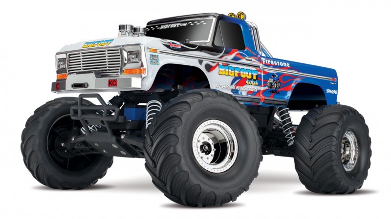[ TRX-36034-1F ] Traxxas Big Foot No. 1 The original monster truck, XL-5, (incl. battery/charger) Flame-TRX36034