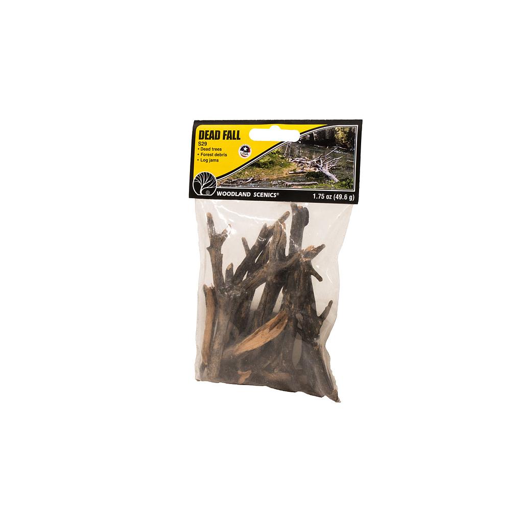 [ WOODLANDS29 ] Woodland scenics S29 dor hout - dood hout / dead fall 49.6gr