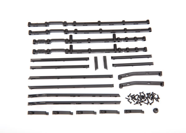[ TRX-8815 ] Traxxas side trim, left & right/ side trim retainers/door handles left & right - TRX8815