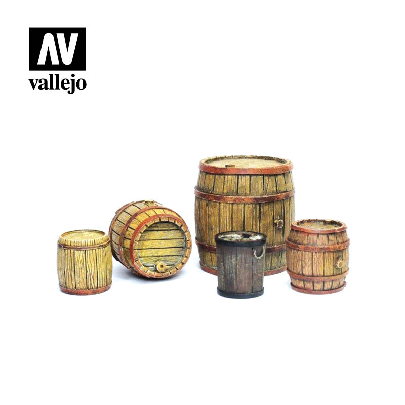 [ VALSC225 ] Vallejo SC225 Wooden Barrels