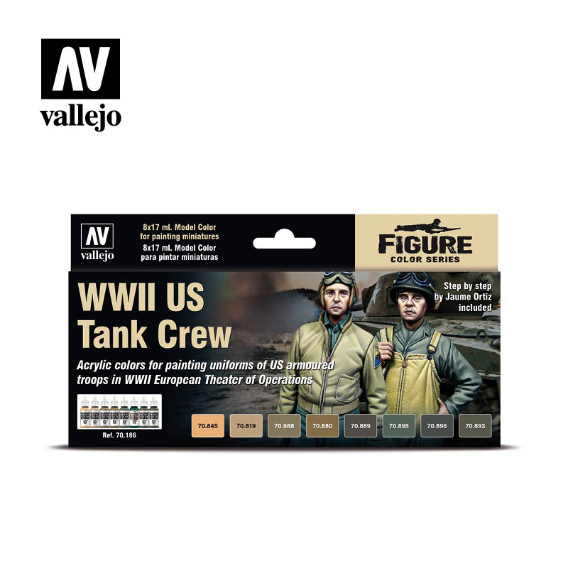 [ VAL70186 ] Vallejo WWII US Tank crew paint