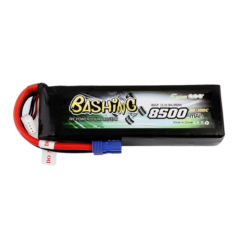 [ B-50C/100C-8500-3S1P ] Gens ace 8500Mah 11.1V 50/100C - EC5 plug