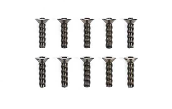 [ T51631 ] Tamiya 3x12mm steel countersunk hex head screws 10st