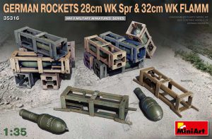 [ MINIART35316 ] Miniart german Rockets 28 cm WK Spr &amp; 32cm WK FLAMM 1/35