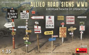 [ MINIART35608 ] Miniart allied road signs WOII  1/35