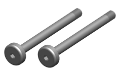  [ PROC-00180-127 ] Hinge Pin - Outer - Steel - 2 pcs