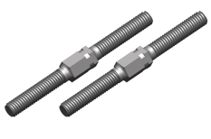  [ PROC-00180-129 ] Turnbuckle - M3 - 35mm - Steel - 2 pcs