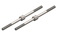  [ PROC-00180-144 ] Turnbuckle - M4 - 92mm - Steel - 2 pcs