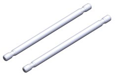  [ PROC-00180-322 ] Suspension Arm Pivot Pin RTR - Lower Inner - Front/Rear - Steel - 2 pcs