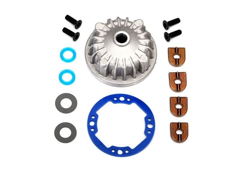 [ TRX-6781 ] Traxxas housing center differential (aluminium)/x-ring gaskets