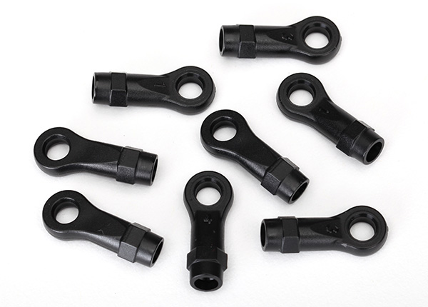 [ TRX-8277 ] Traxxas rod ends, angled 10-degrees (8) - TRX8277