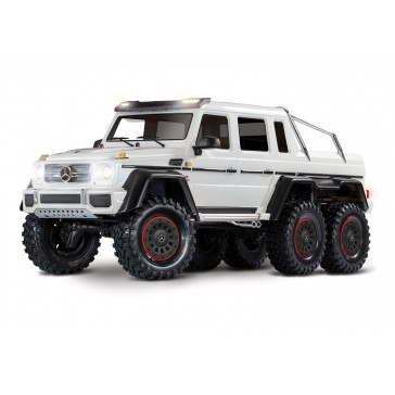 [ TRX-88096-4W ] Traxxas TRX-6 Mercedes-benz G63 AMG body 6x6 electric trail truck white - TRX88096-4W