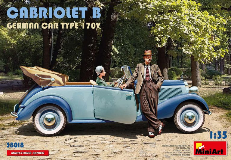 [ MINIART38018 ] Cabriolet B German Car Type 170V 1/35