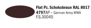 [ ITA-4797AP ] Italeri flat Pz. schokobraun RAL8017 20ml
