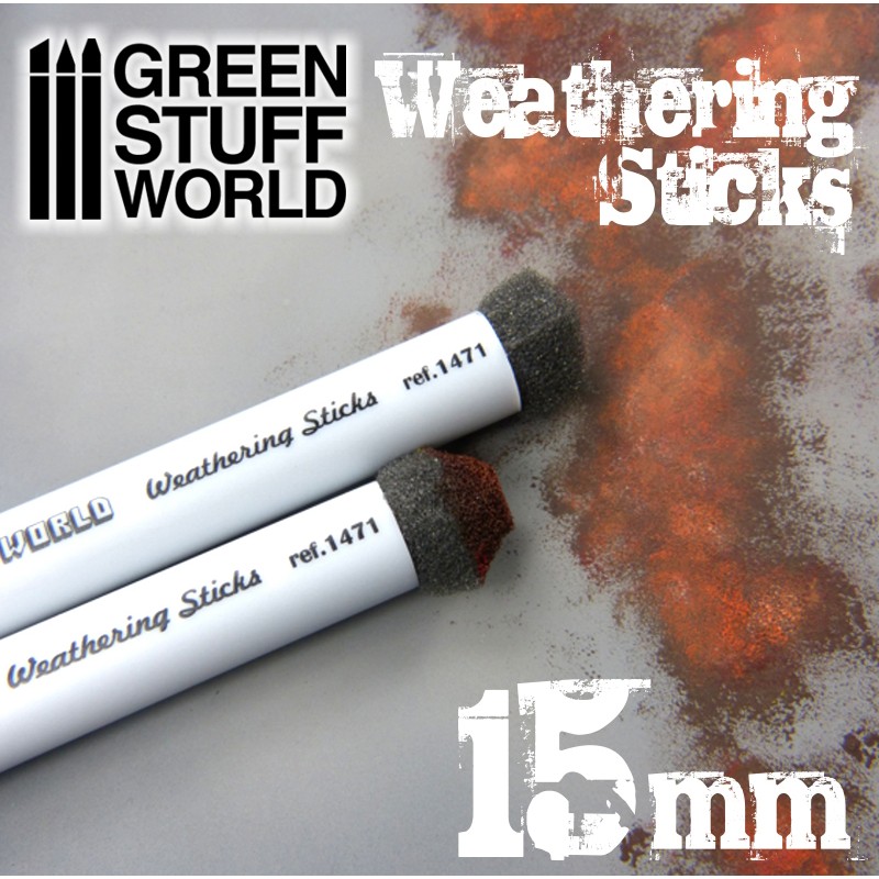 [ GSW8436554368112 ] Green stuff world weathering sticks 15mm (2pcs)