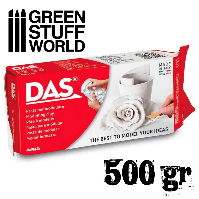 [ GSW1206 ] Green stuff world modelling clay DAS - 500g blanco