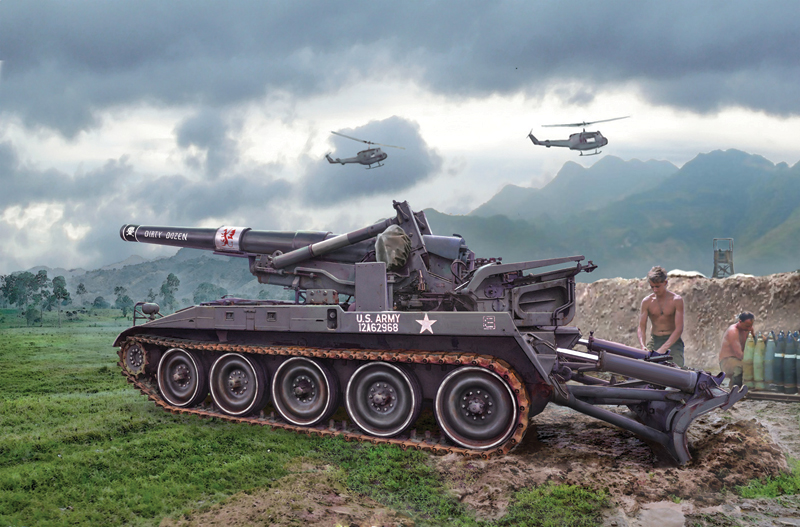 [ ITA-6574S ] Italeri M110 self propelled howitzer 1/35