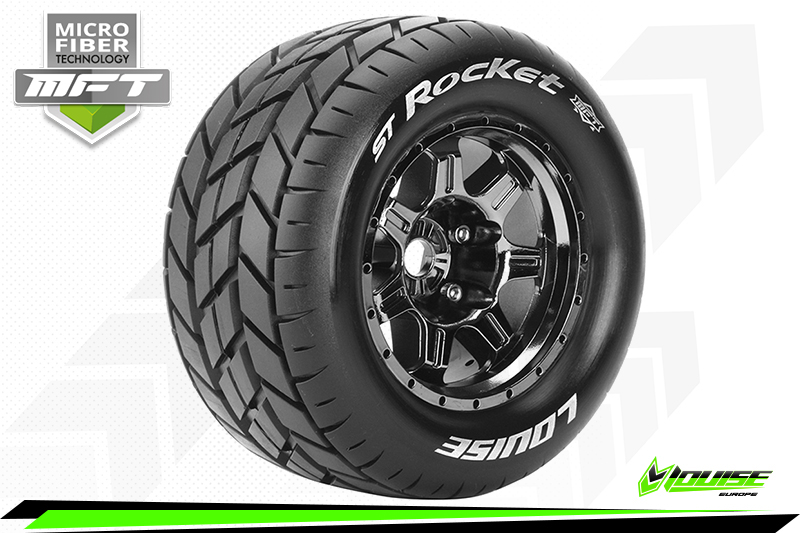 [ PROLR-T3324BC ] Louise RC - MFT - ST-ROCKET - 1/8 Stadium Truck Banden - 3.8  Bead Style Velgen - 17mm